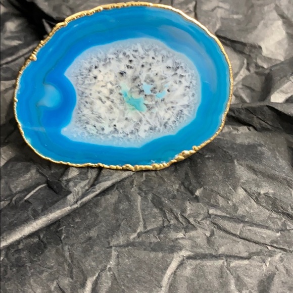 Agate Geode Stone Phone Grip Stand PopSocket 24KGP - Picture 4 of 6